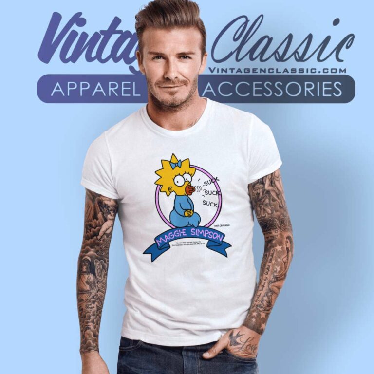 The Simpsons Maggie Simpson Suck T Shirt The Simpsons Maggie Simpson Suck T Shirt