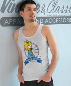 The Simpsons Maggie Simpson Suck Tank Top Racerback