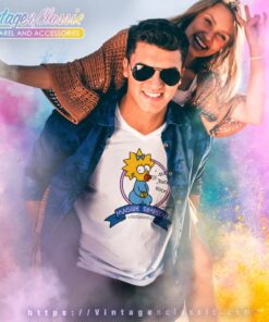 The Simpsons Maggie Simpson Suck V Neck TShirt