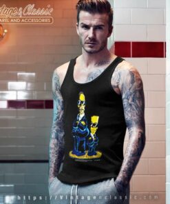 The Simpsons Men In Black Movie Parody Tank Top Racerback