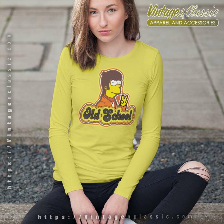 The Simpsons Old School Long Sleeve Tee The Simpsons Old School Long Sleeve Tee