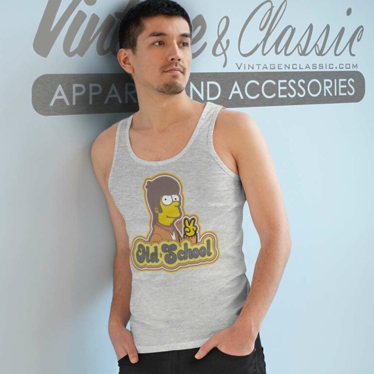 The Simpsons Old School Tank Top Racerback The Simpsons Old School Tank Top Racerback