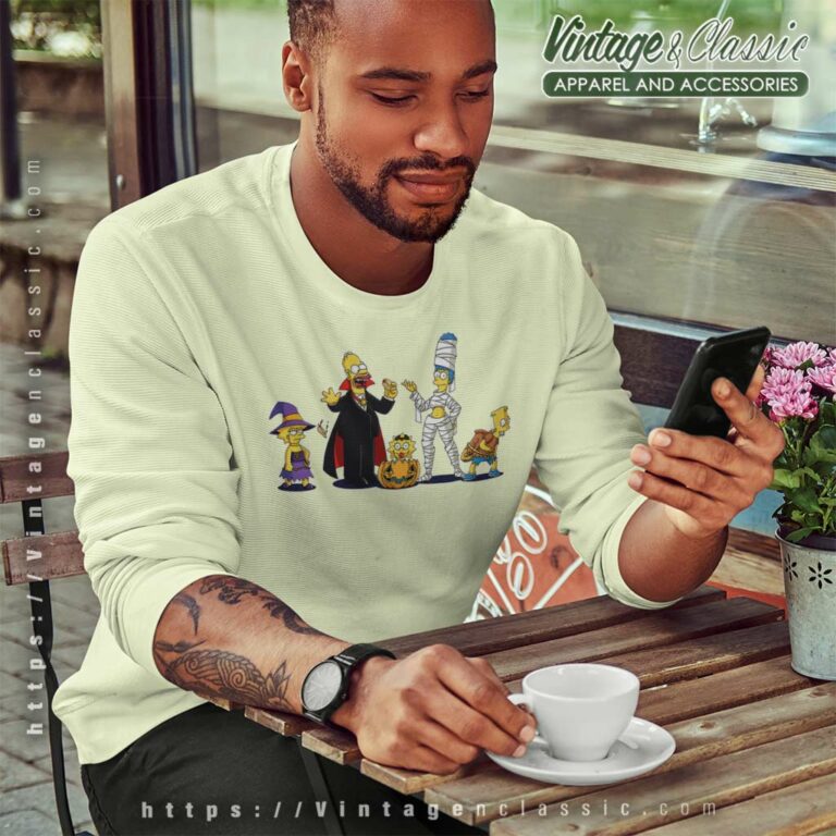 The Simpsons Pumpkin Halloween Sweatshirt The Simpsons Pumpkin Halloween Sweatshirt