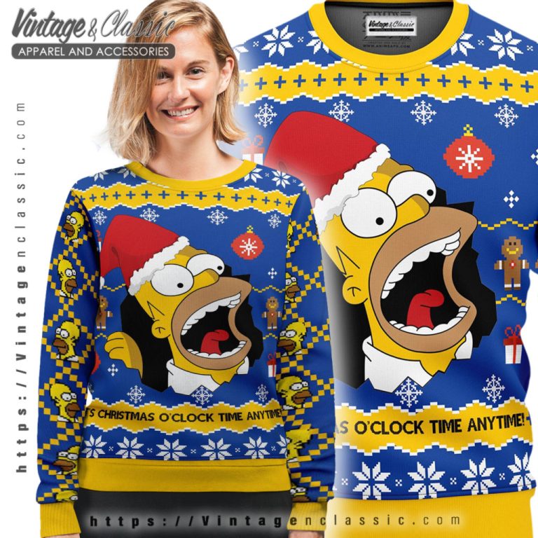 The Simpsons Santa Ugly Christmas Sweater Ugly Sweater shirt The Simpsons Santa Ugly Christmas Sweater Ugly Sweater shirt