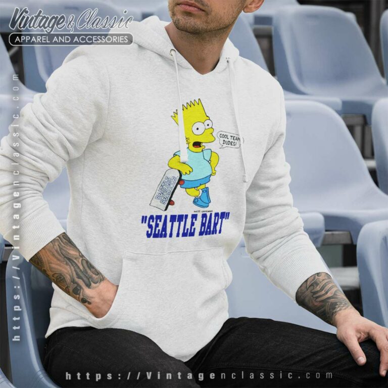 The Simpsons Seattle Bart Cool Team Hoodie The Simpsons Seattle Bart Cool Team Hoodie