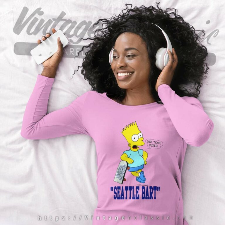 The Simpsons Seattle Bart Cool Team Long Sleeve Tee The Simpsons Seattle Bart Cool Team Long Sleeve Tee