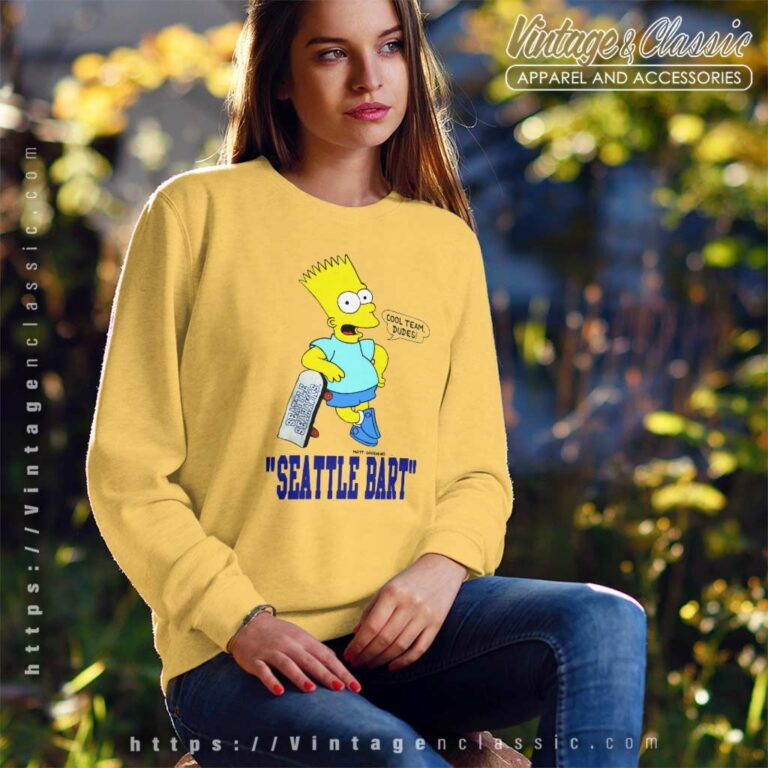 The Simpsons Seattle Bart Cool Team Sweatshirt The Simpsons Seattle Bart Cool Team Sweatshirt