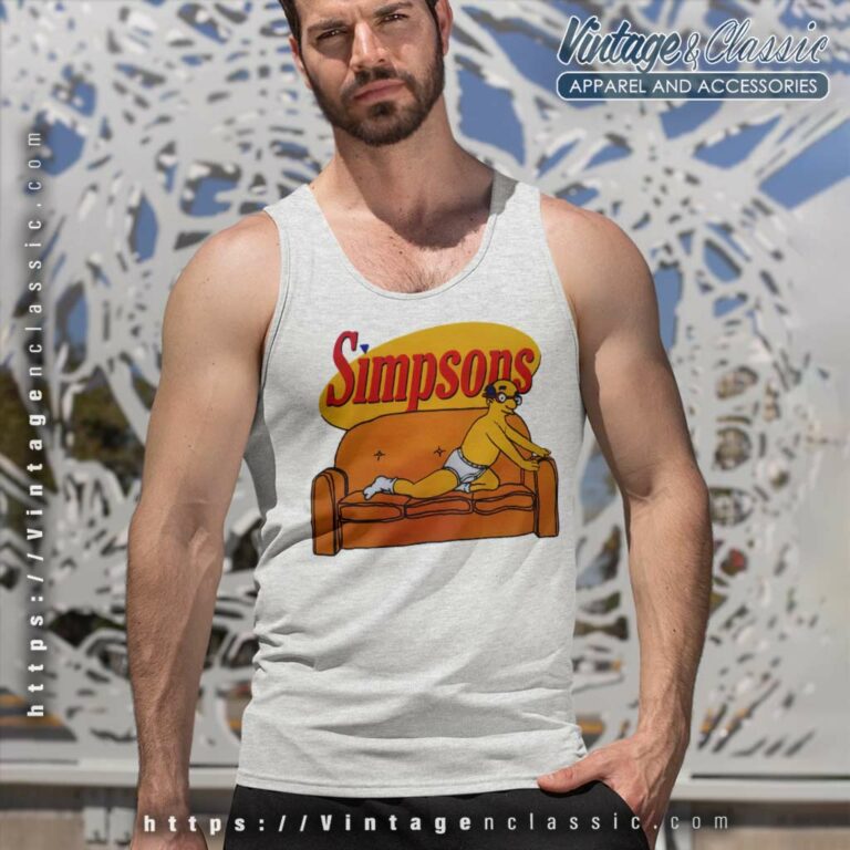 The Simpsons Seinfeld George Costanza Tank Top Racerback The Simpsons Seinfeld George Costanza Tank Top Racerback