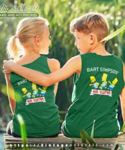 The Simpsons Shirt Bart Simpson Air Guitar Kid Tank Top