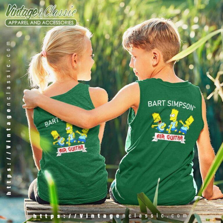 The Simpsons Shirt Bart Simpson Air Guitar Kid Tank Top The Simpsons Shirt Bart Simpson Air Guitar Kid Tank Top