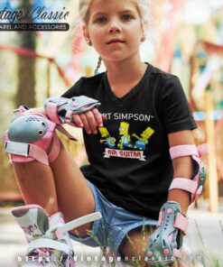 The Simpsons Shirt Bart Simpson Air Guitar Kid V Neck