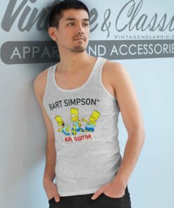 The Simpsons Shirt Bart Simpson Air Guitar Tank Top Racerback