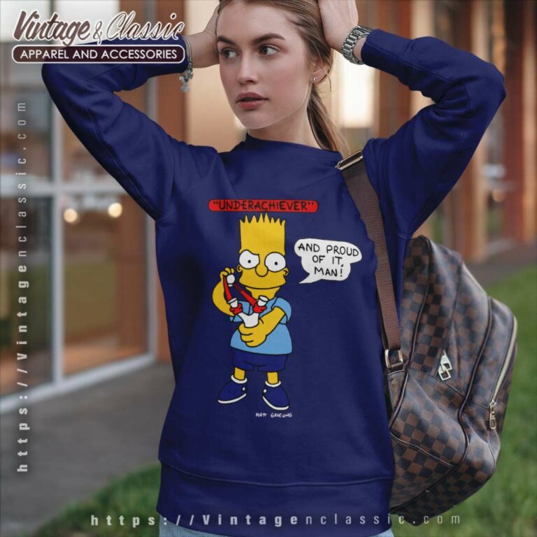 The Simpsons Shirt Bart Simpson Underachiever Sweatshirt The Simpsons Shirt Bart Simpson Underachiever Sweatshirt