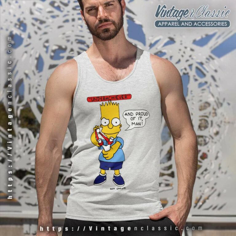 The Simpsons Shirt Bart Simpson Underachiever Tank Top Racerback The Simpsons Shirt Bart Simpson Underachiever Tank Top Racerback