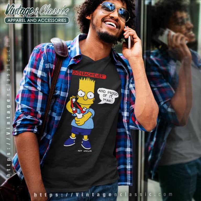 The Simpsons Shirt Bart Simpson Underachiever V Neck TShirt The Simpsons Shirt Bart Simpson Underachiever V Neck TShirt