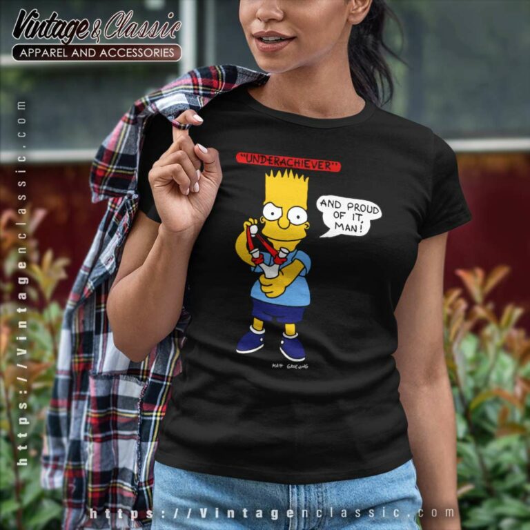 The Simpsons Shirt Bart Simpson Underachiever Women TShirt The Simpsons Shirt Bart Simpson Underachiever Women TShirt