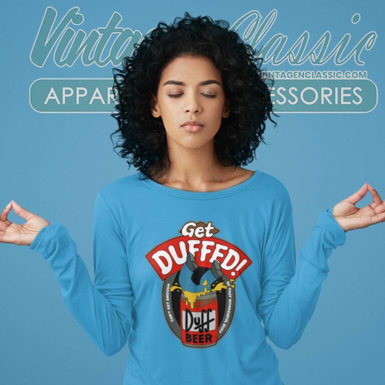 The Simpsons Shirt Homer Simpson Duff Beer Gets Duffed Long Sleeve Tee 1 The Simpsons Shirt Homer Simpson Duff Beer Gets Duffed Long Sleeve Tee 1