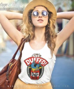 The Simpsons Shirt Homer Simpson Duff Beer Gets Duffed Tank Top Racerback 1