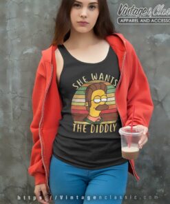 The Simpsons Shirt She Wants The Diddly Tank Top Racerback