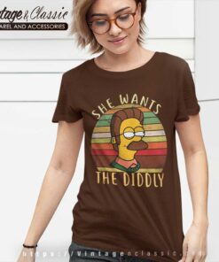 The Simpsons Shirt She Wants The Diddly Women TShirt
