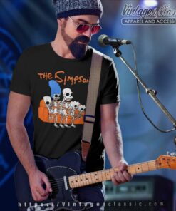 The Simpsons Skeletons Treehouse Of Horror Couch T Shirt