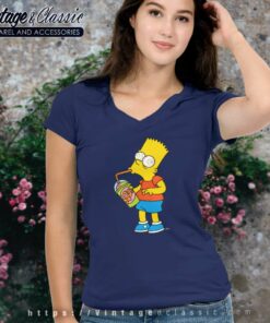 The Simpsons Squishees Sugar Rush Bart V Neck TShirt
