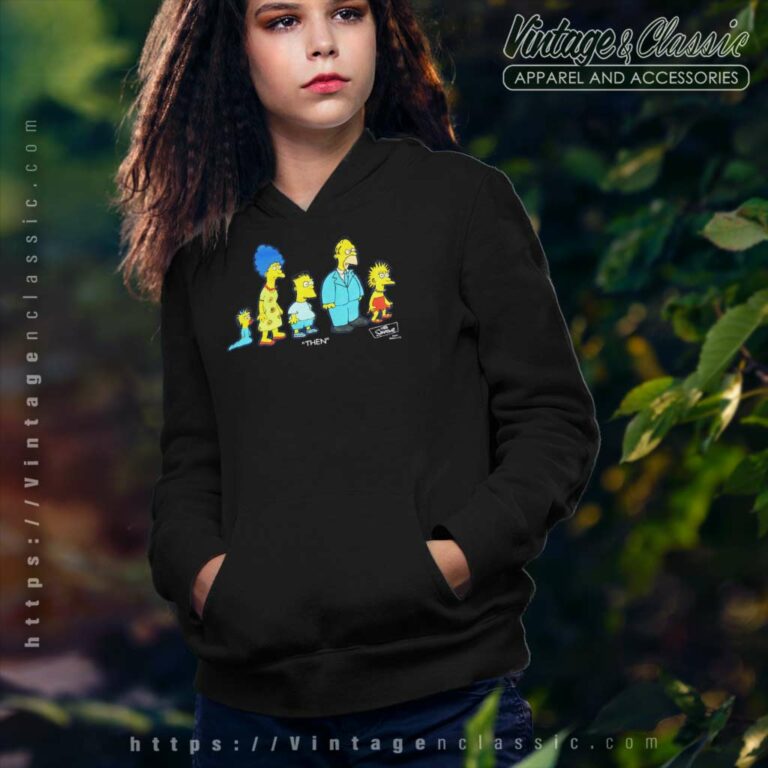 The Simpsons Then And Now Hoodie The Simpsons Then And Now Hoodie