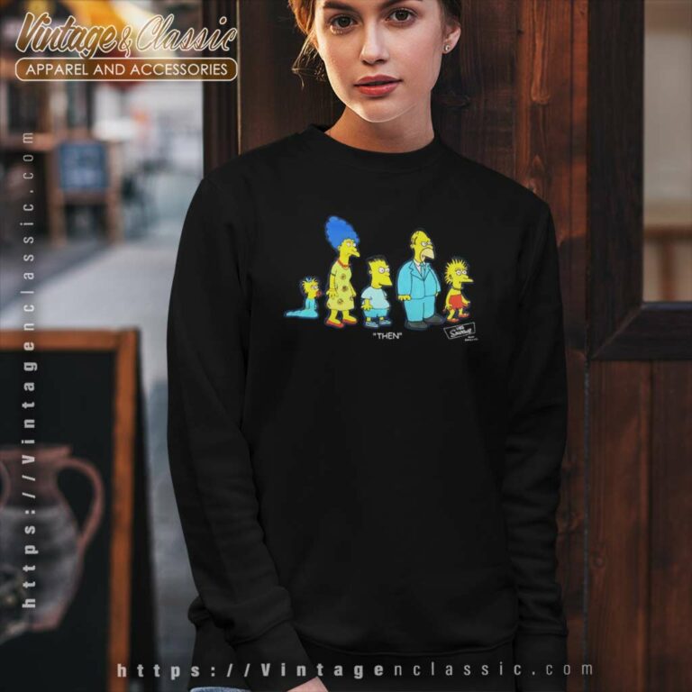 The Simpsons Then And Now Sweatshirt The Simpsons Then And Now Sweatshirt