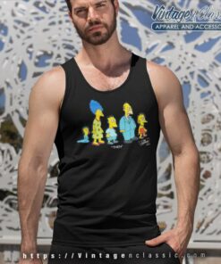 The Simpsons Then And Now Tank Top Racerback