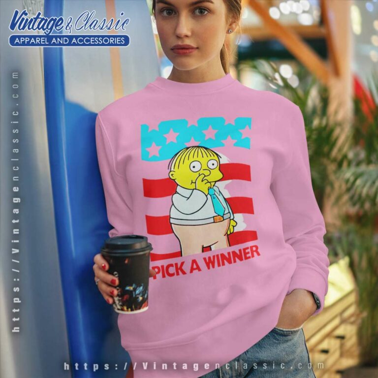 The Simpsons Wiggum Pick A Winner Sweatshirt The Simpsons Wiggum Pick A Winner Sweatshirt