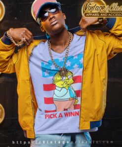 The Simpsons Wiggum Pick A Winner V Neck TShirt