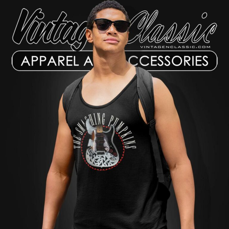 The Smashing Pumpkins Bat Strat Tank Top Racerback The Smashing Pumpkins Bat Strat Tank Top Racerback