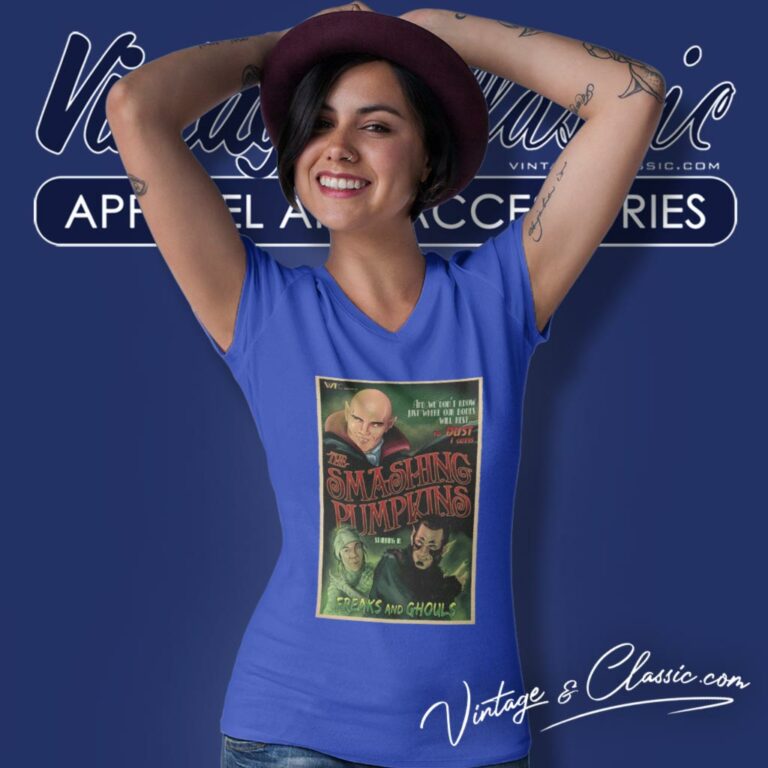 The Smashing Pumpkins Freaks And Ghouls V Neck TShirt The Smashing Pumpkins Freaks And Ghouls V Neck TShirt