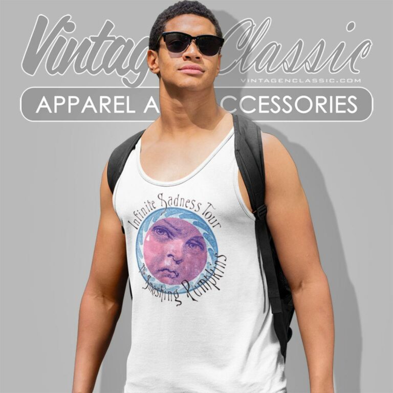 The Smashing Pumpkins Infinite Sadness Tour Tank Top Racerback The Smashing Pumpkins Infinite Sadness Tour Tank Top Racerback