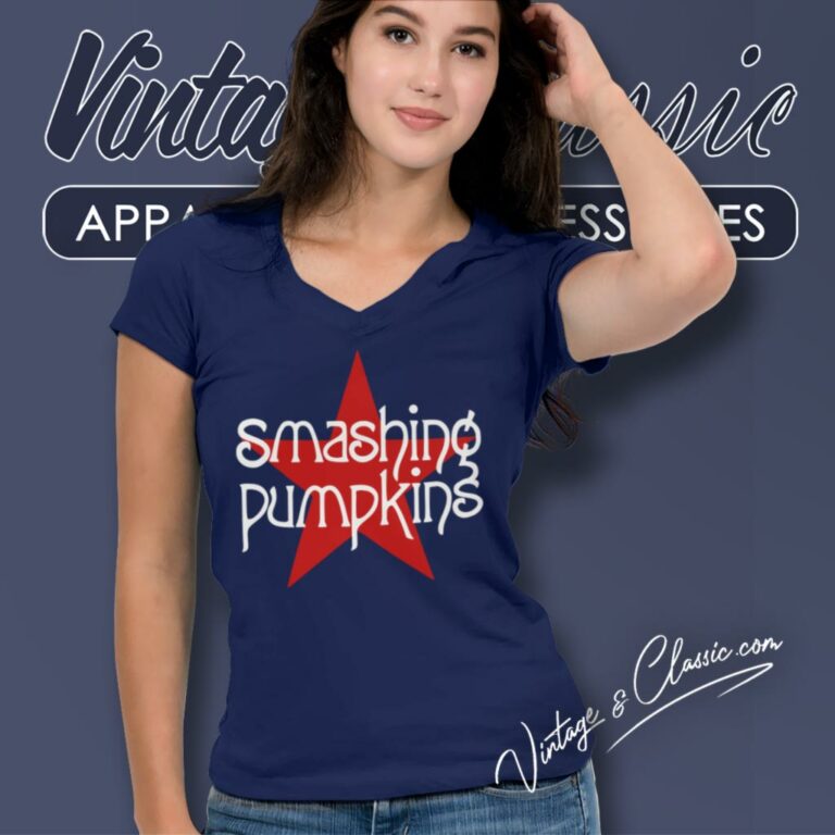 The Smashing Pumpkins Just Say Maybe V Neck TShirt The Smashing Pumpkins Just Say Maybe V Neck TShirt