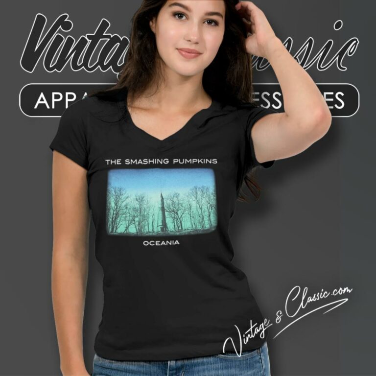 The Smashing Pumpkins Oceania V Neck TShirt The Smashing Pumpkins Oceania V Neck TShirt