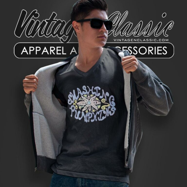 The Smashing Pumpkins Promo Album V Neck TShirt The Smashing Pumpkins Promo Album V Neck TShirt