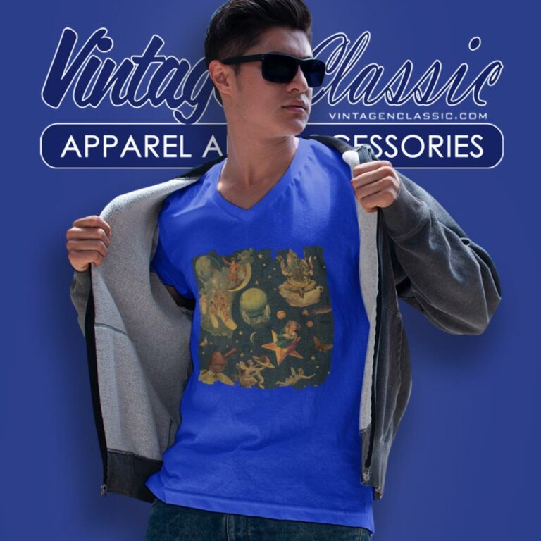 The Smashing Pumpkins Rock Band V Neck TShirt The Smashing Pumpkins Rock Band V Neck TShirt