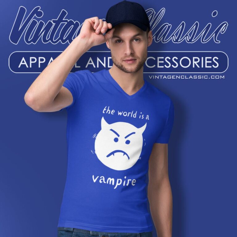 The Smashing Pumpkins Shirt The World Is A Vampire V Neck TShirt The Smashing Pumpkins Shirt The World Is A Vampire V Neck TShirt