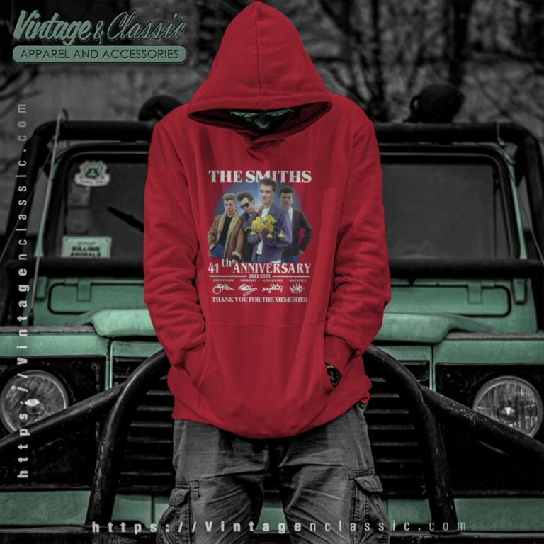 The Smiths 41th Anniversary 1983 2023 Signatures Thank You For The Memorie Hoodie The Smiths 41th Anniversary 1983 2023 Signatures Thank You For The Memorie Hoodie