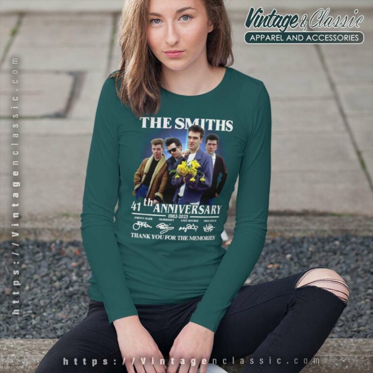 The Smiths 41th Anniversary 1983 2023 Signatures Thank You For The Memorie Long Sleeve Tee The Smiths 41th Anniversary 1983 2023 Signatures Thank You For The Memorie Long Sleeve Tee