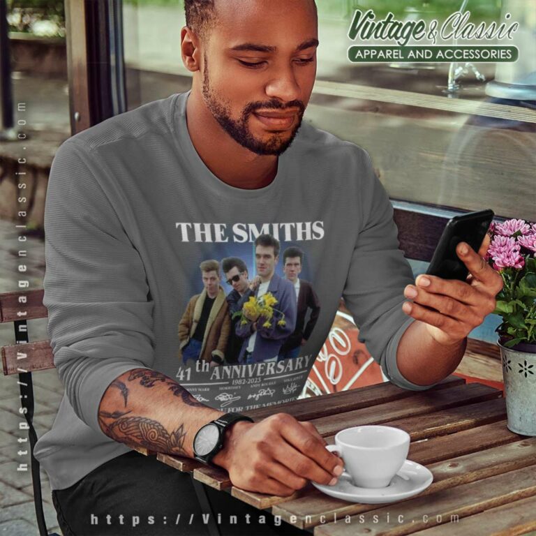 The Smiths 41th Anniversary 1983 2023 Signatures Thank You For The Memorie Sweatshirt The Smiths 41th Anniversary 1983 2023 Signatures Thank You For The Memorie Sweatshirt