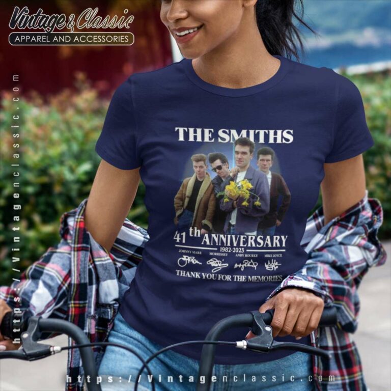 The Smiths 41th Anniversary 1983 2023 Signatures Thank You For The Memorie Women TShirt The Smiths 41th Anniversary 1983 2023 Signatures Thank You For The Memorie Women TShirt