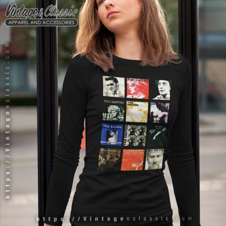 The Smiths All Album Covers Long Sleeve Tee The Smiths All Album Covers Long Sleeve Tee