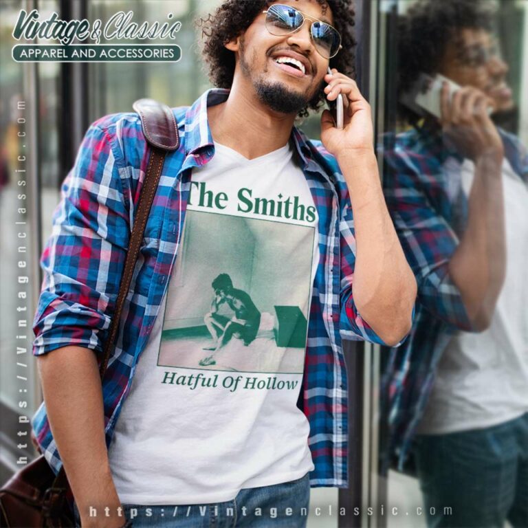 The Smiths Hatful Of Hollow V Neck TShirt The Smiths Hatful Of Hollow V Neck TShirt