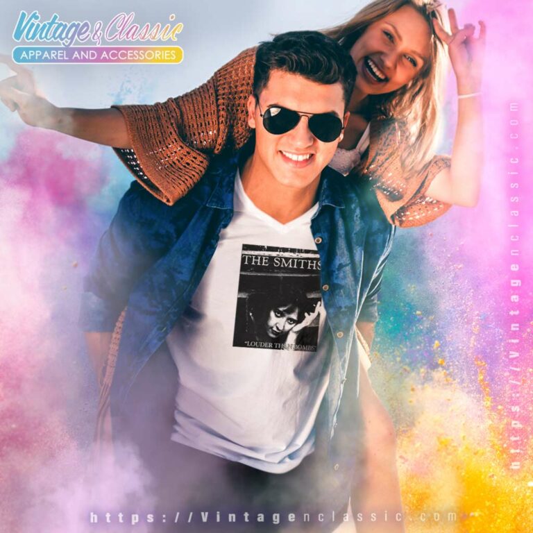 The Smiths Louder Than Bombs V Neck TShirt The Smiths Louder Than Bombs V Neck TShirt