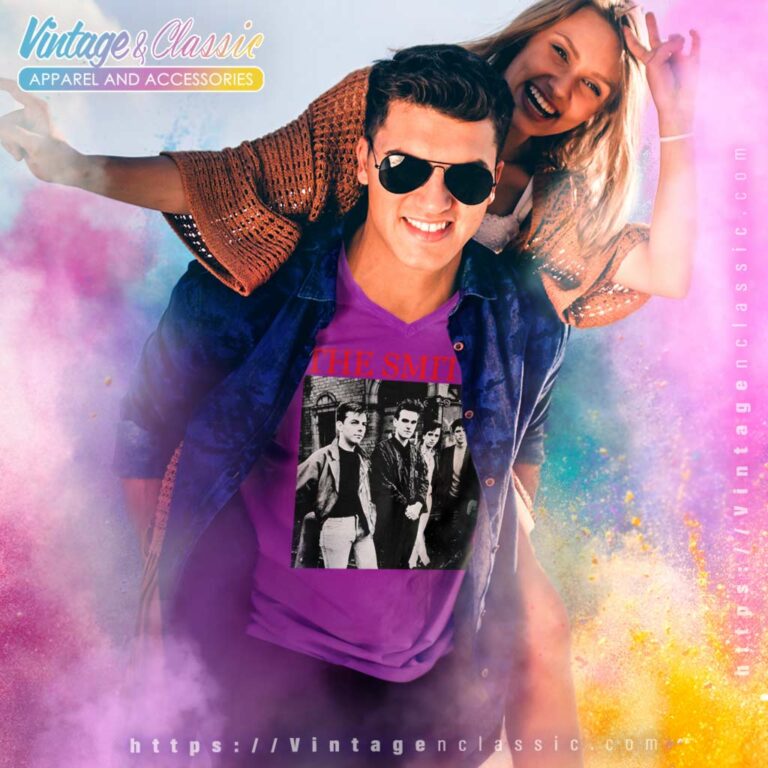 The Smiths Rock Band V Neck TShirt The Smiths Rock Band V Neck TShirt