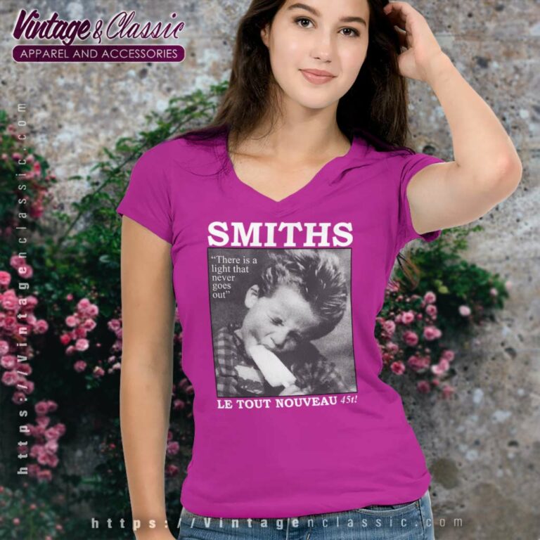 The Smiths Rock Shirt Le Tout Nouveau 45t V Neck TShirt The Smiths Rock Shirt Le Tout Nouveau 45t V Neck TShirt