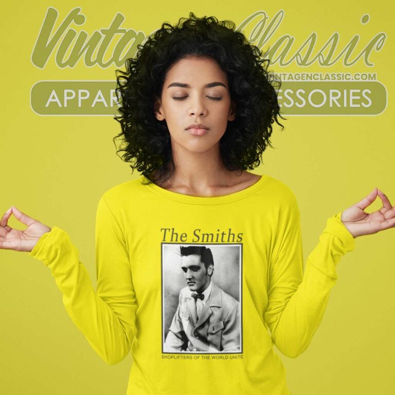 The Smiths Shirt Shoplifters Of The World Unite Long Sleeve Tee The Smiths Shirt Shoplifters Of The World Unite Long Sleeve Tee