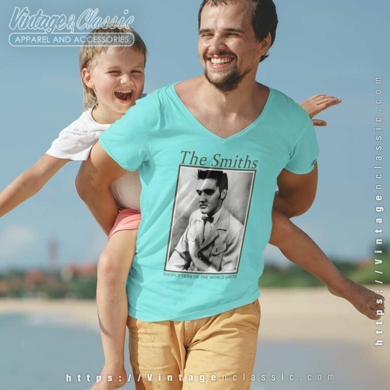 The Smiths Shirt Shoplifters Of The World Unite V Neck TShirt The Smiths Shirt Shoplifters Of The World Unite V Neck TShirt